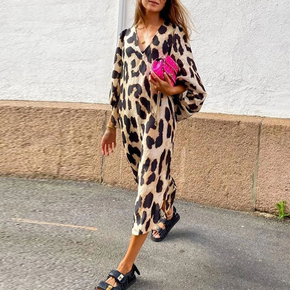 Kitty Leopard Summer Dress