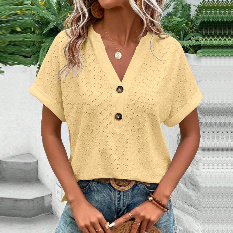Miranda Casual V Neck Top