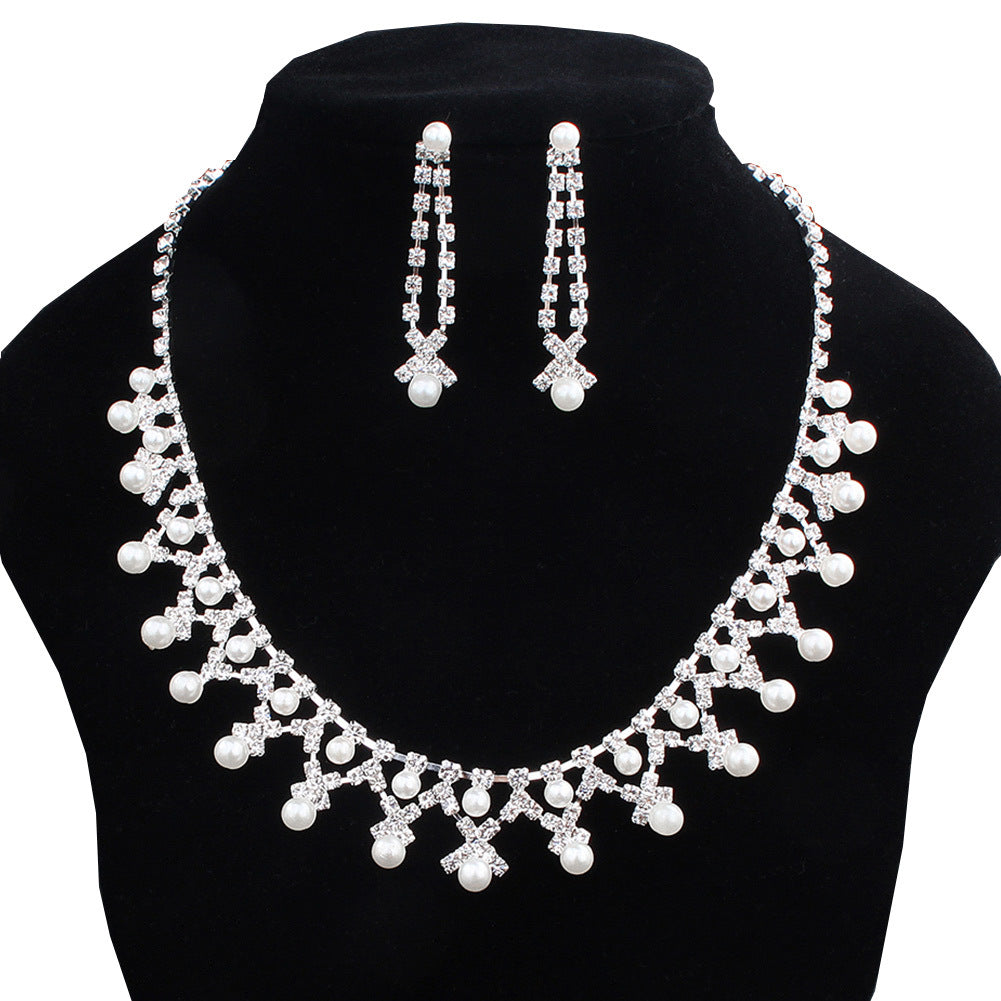 Roxette Pearl Necklace + Earrings