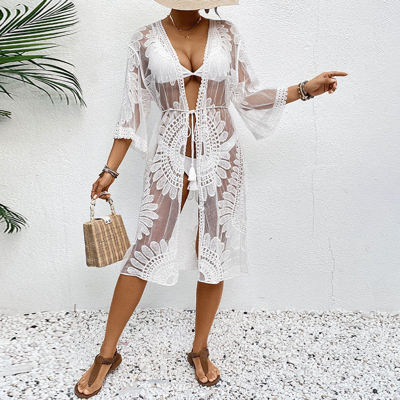 Mykonos Lace Beach Cardigan