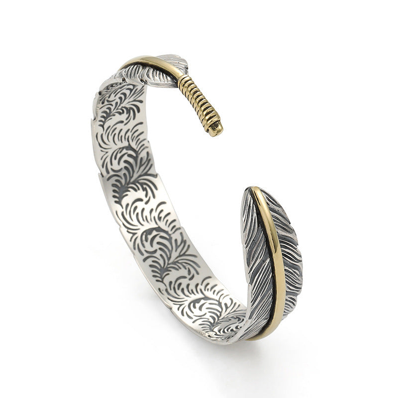Orlando feather silver bracelet