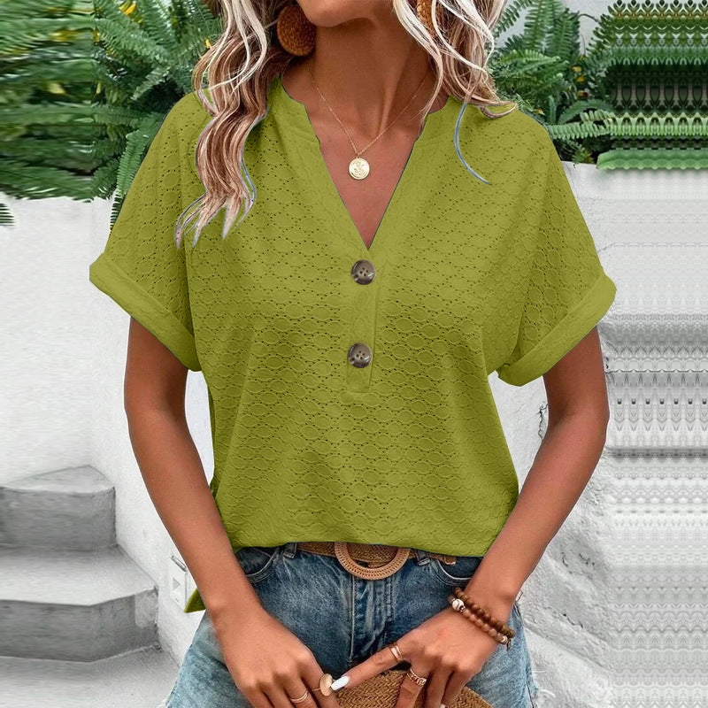 Miranda Casual V Neck Top