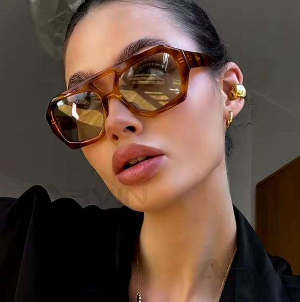 Angelica Retro Double Beam Sunglasses