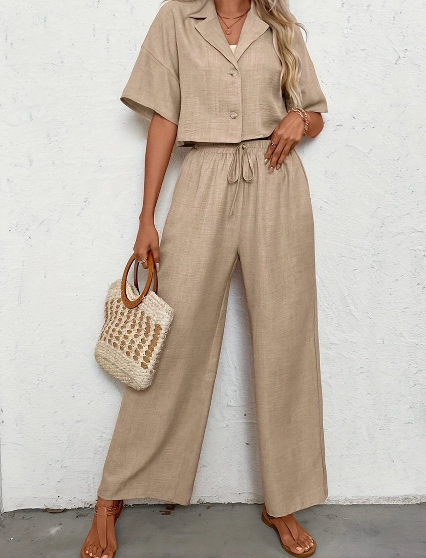 Alaya 2 piece set casual top and pants
