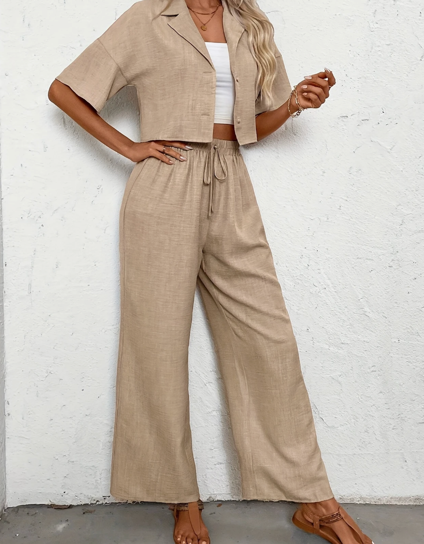 Alaya 2 piece set casual top and pants