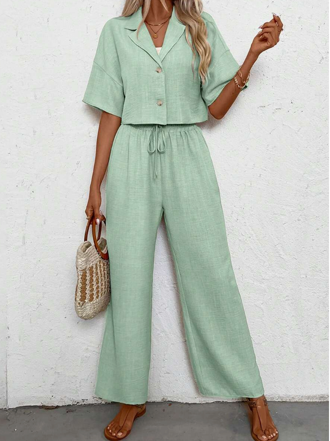 Alaya 2 piece set casual top and pants