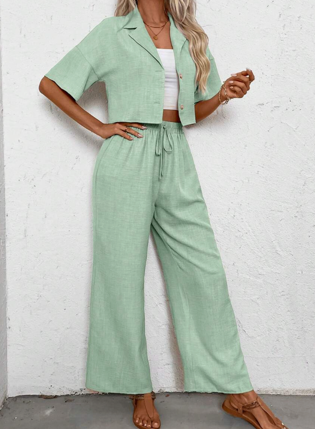 Alaya 2 piece set casual top and pants