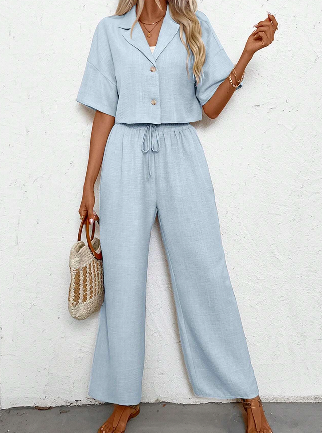 Alaya 2 piece set casual top and pants