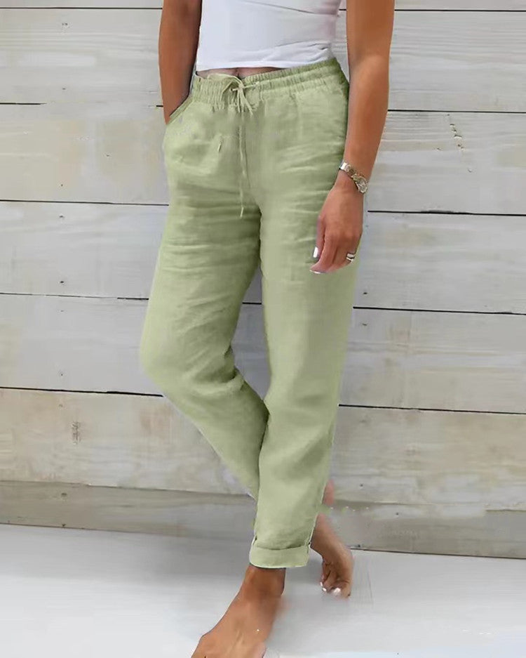 Sophia Linen Spring Pants