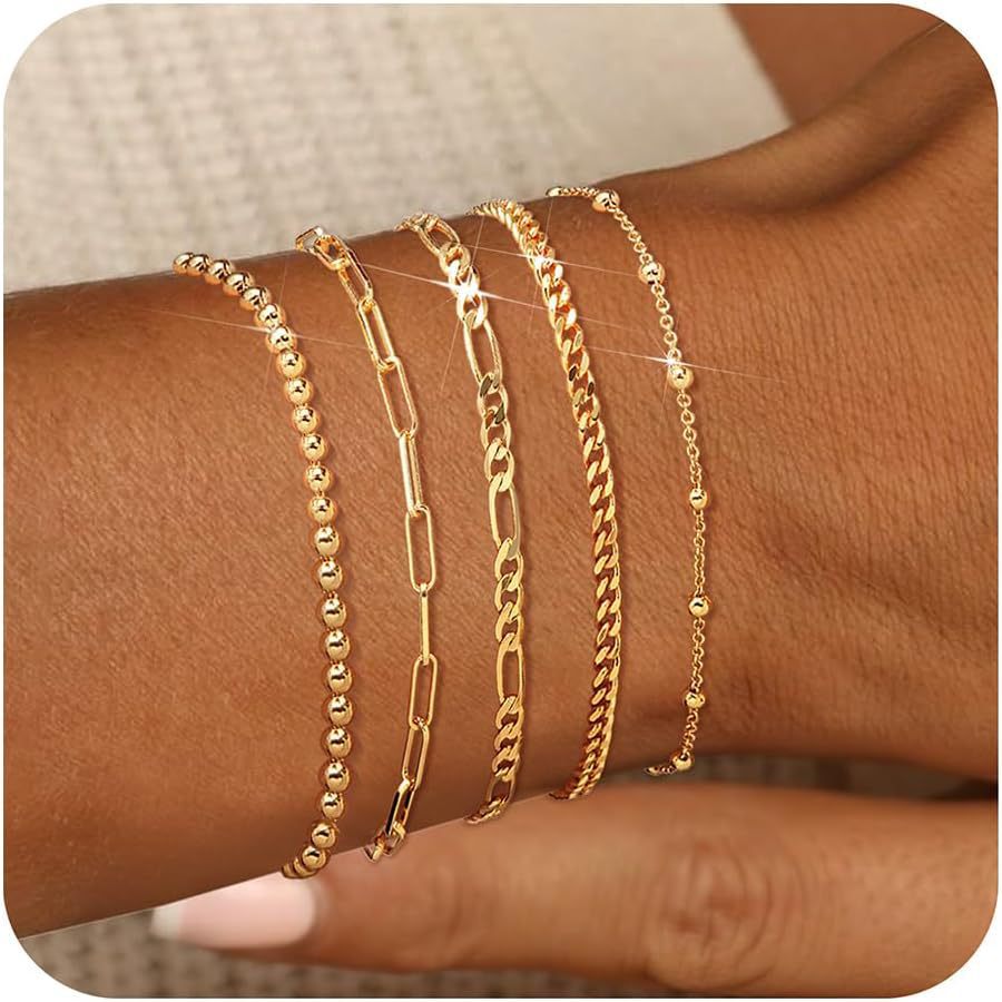 Kaela Luxury Silver and Gold Bracelet Set