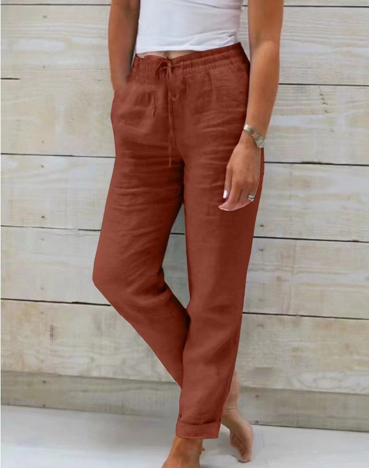 Sophia Linen Spring Pants