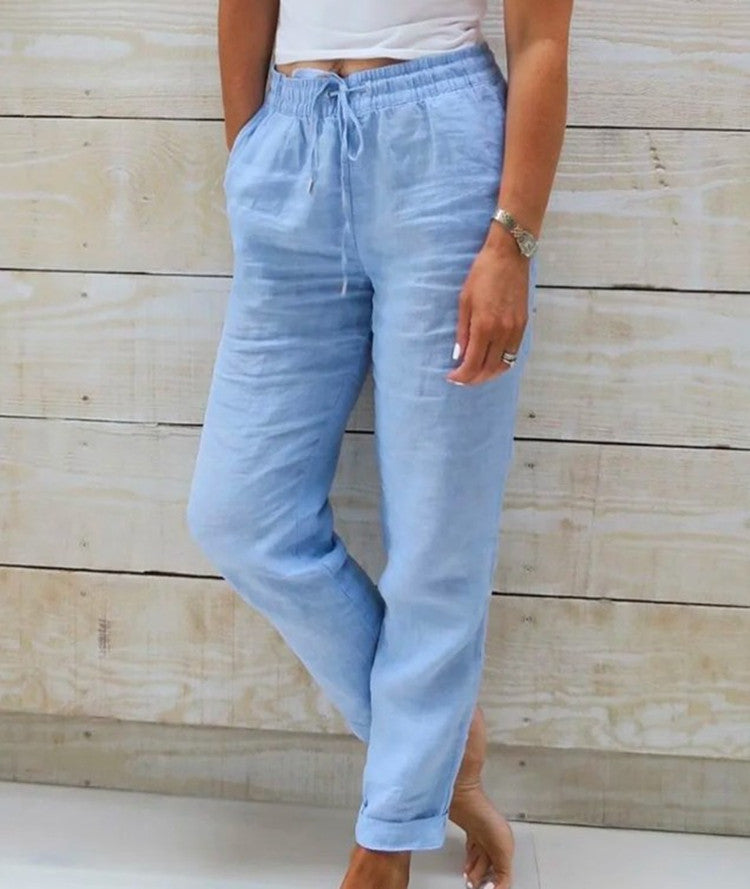 Sophia Linen Spring Pants