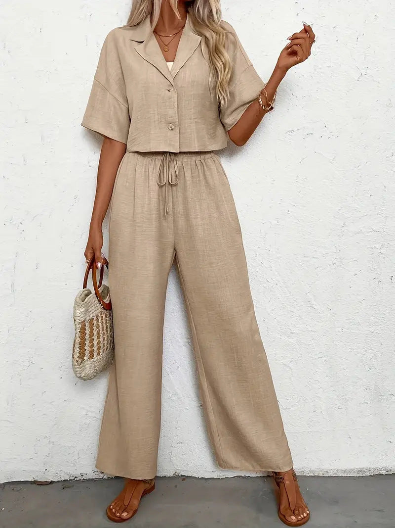 Alaya 2 piece set casual top and pants