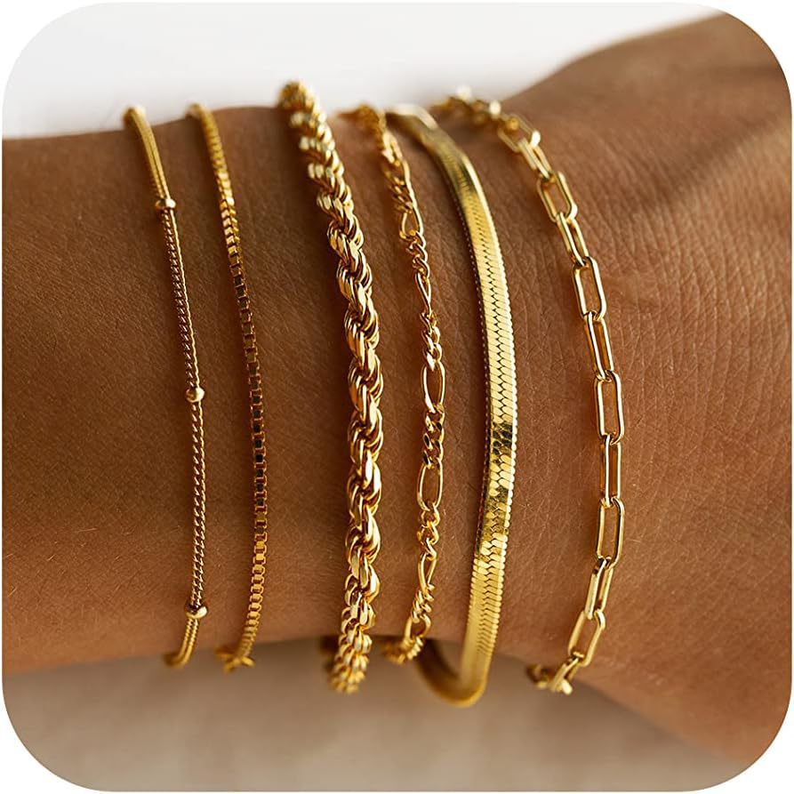 Kaela Luxury Silver and Gold Bracelet Set