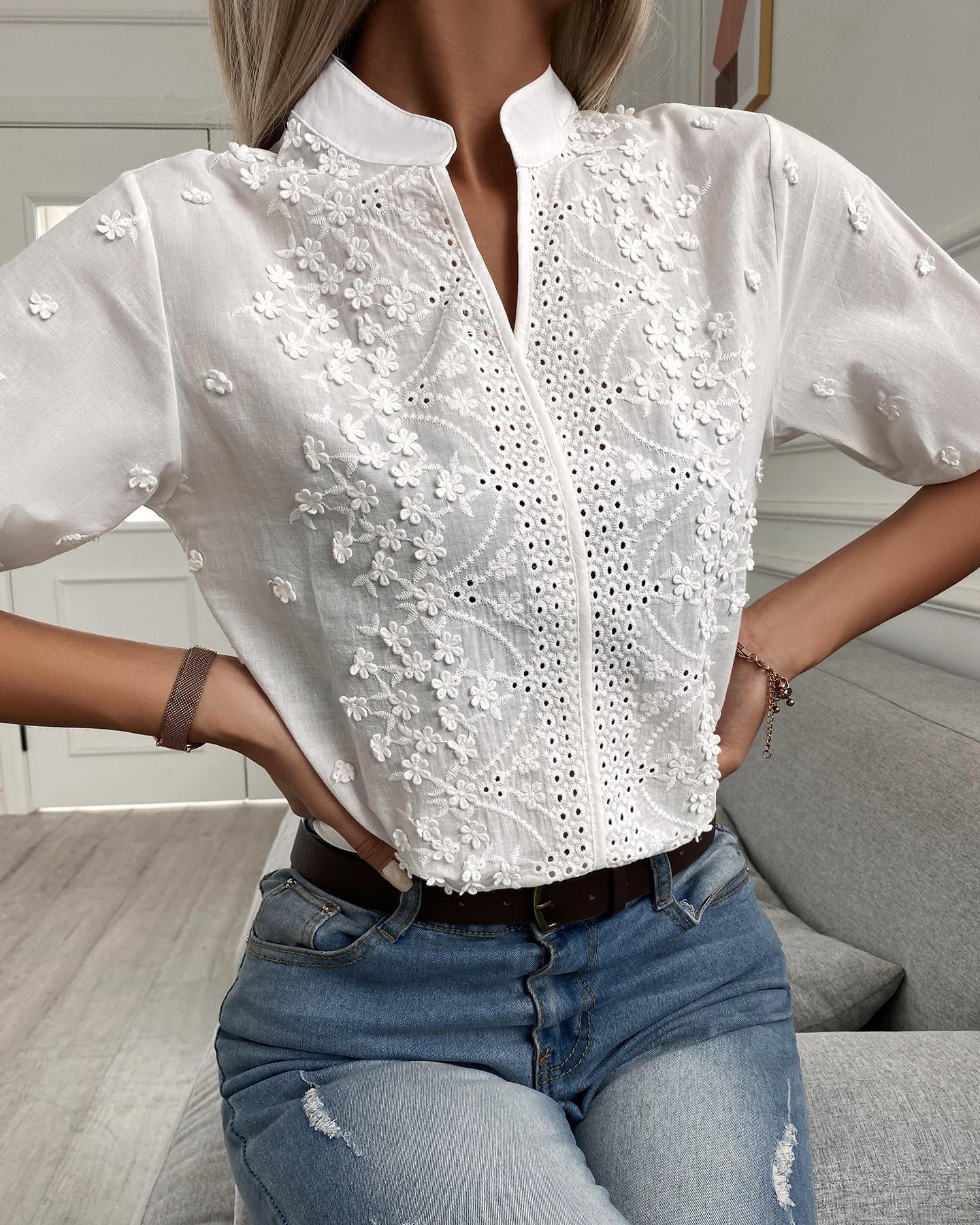 Maribella V-Neck Top Shirt