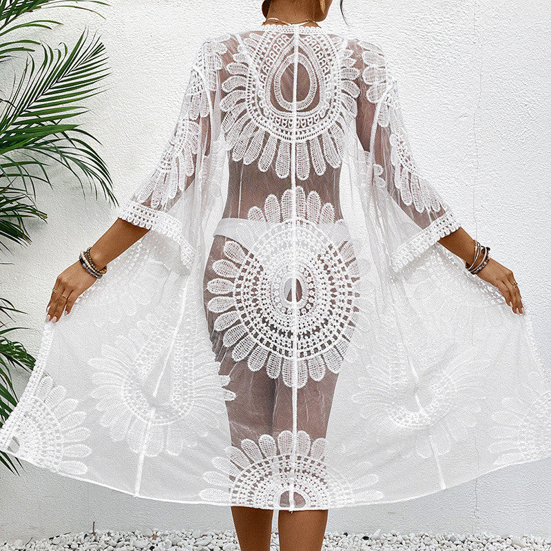 Mykonos Lace Beach Cardigan